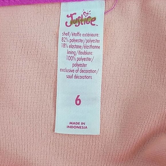 Justice Girl's Two Piece Unicorn Swimsuit - Picture 6 of 6